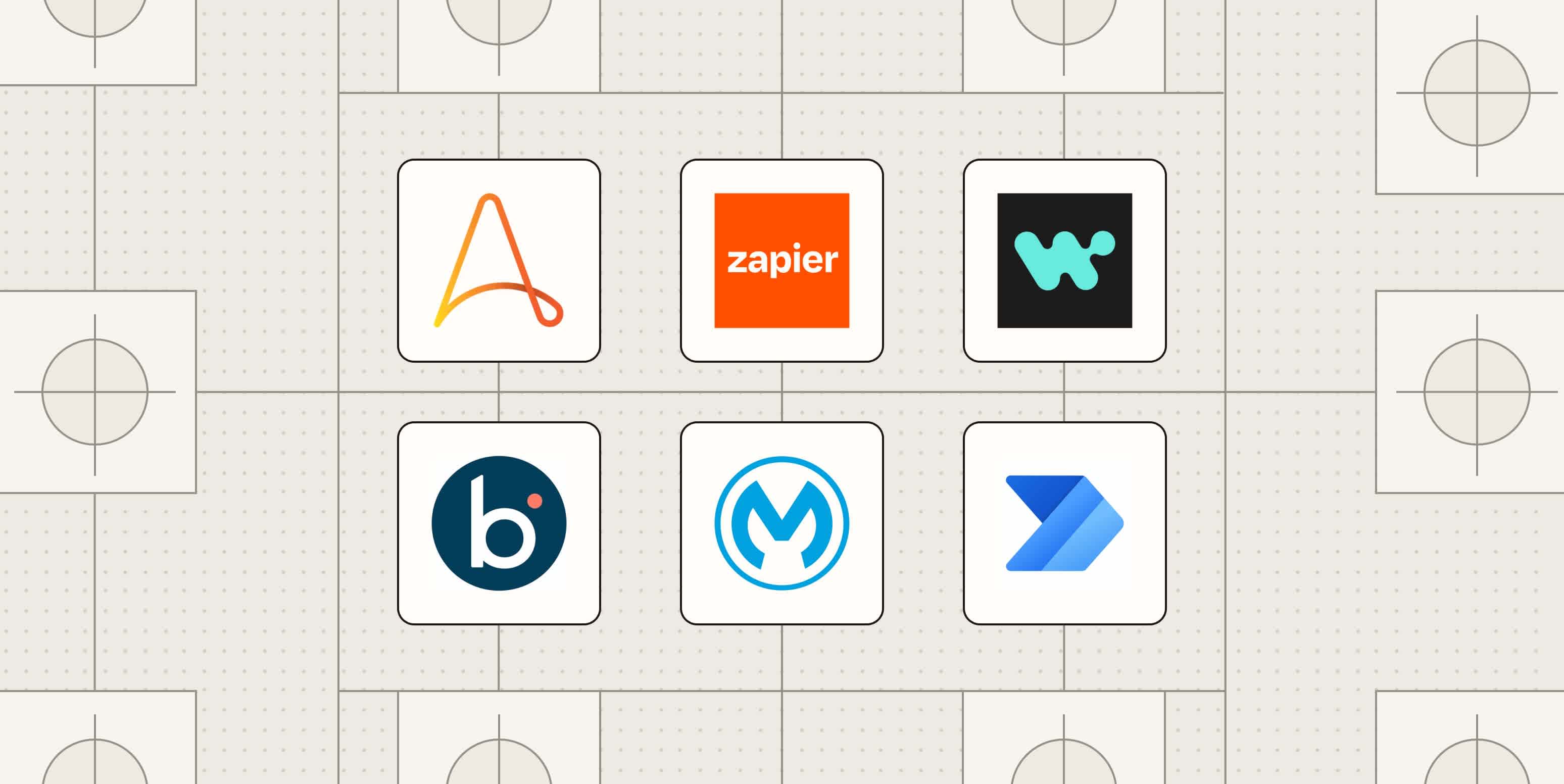 Hero image with the logos of the best UiPath alternatives