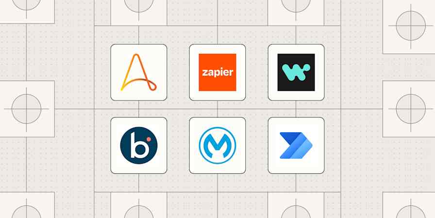 Hero image with the logos of the best UiPath alternatives