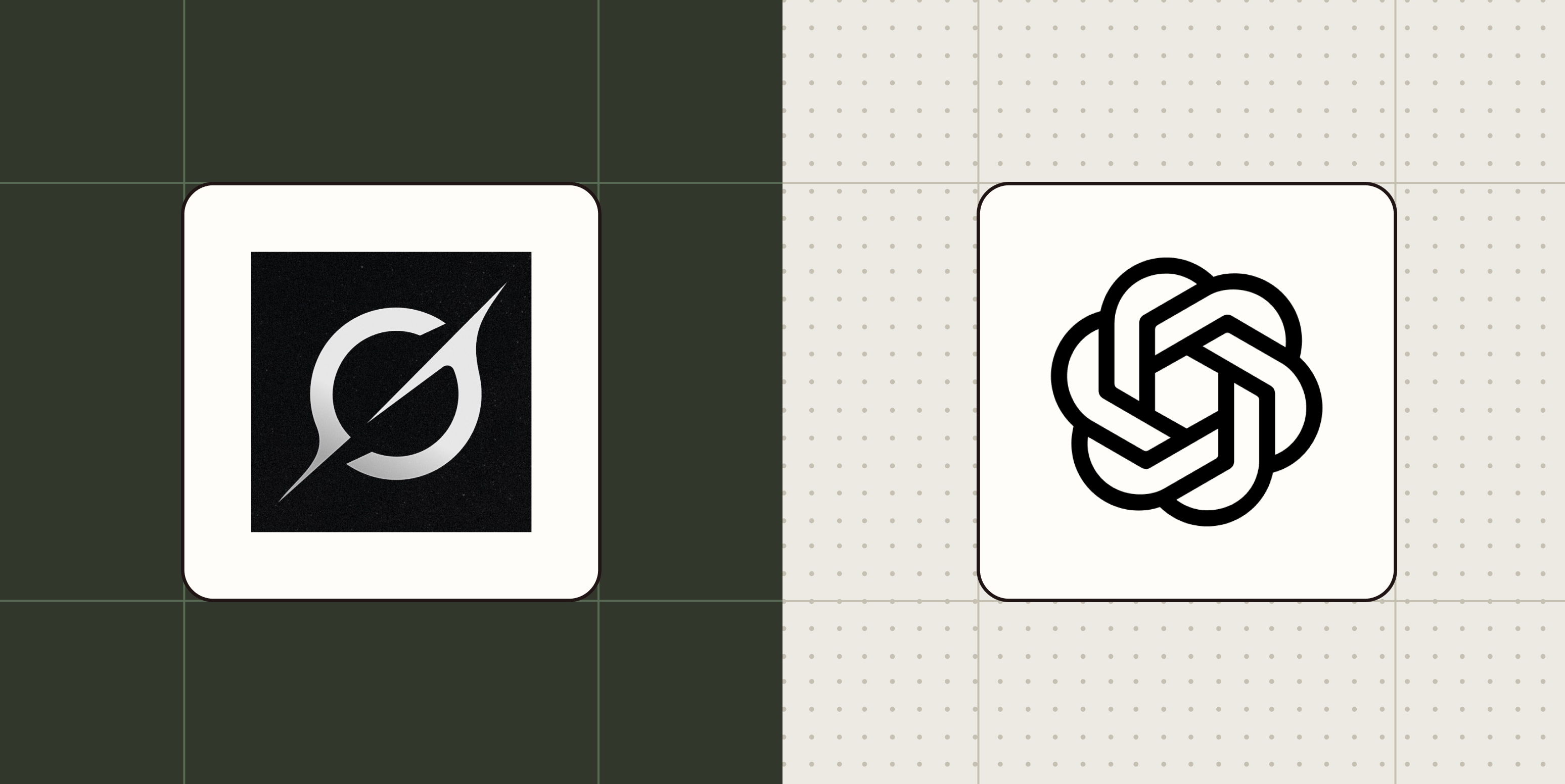 Hero image with the Grok and ChatGPT logos