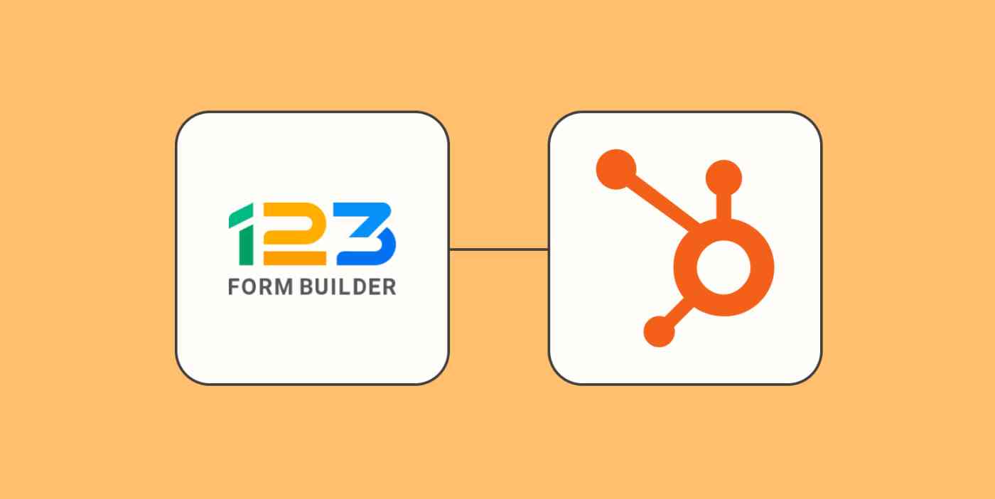 Hero with 123FormBuilder and HubSpot app logos.