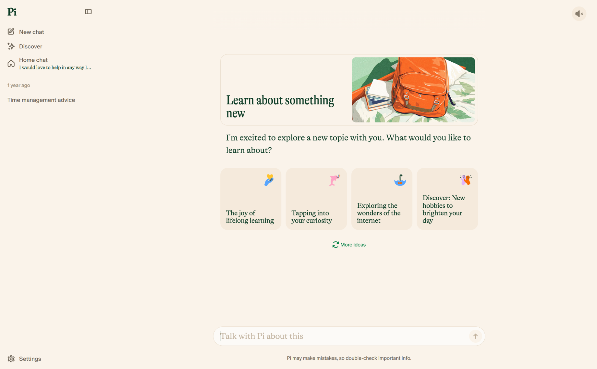 Pi, the best AI chatbot for personal use