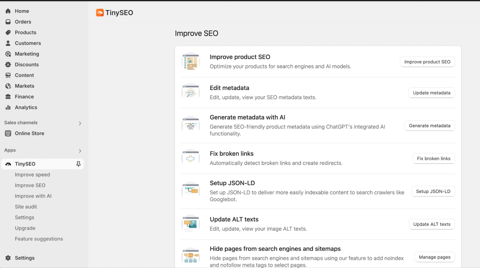 The TinySEO plugin for Ship