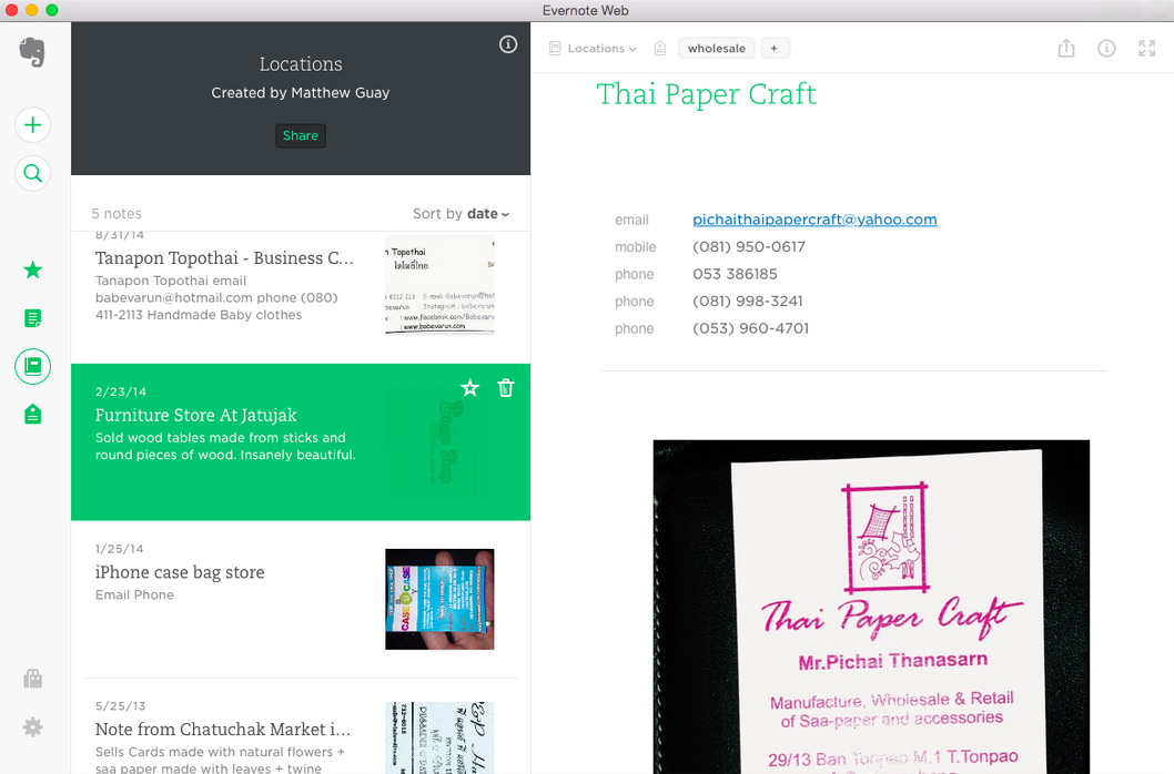 new evernote web