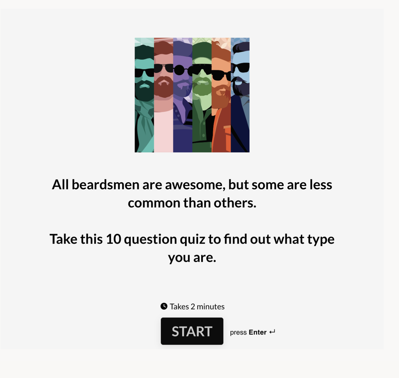 Beardbrand interactive quiz 