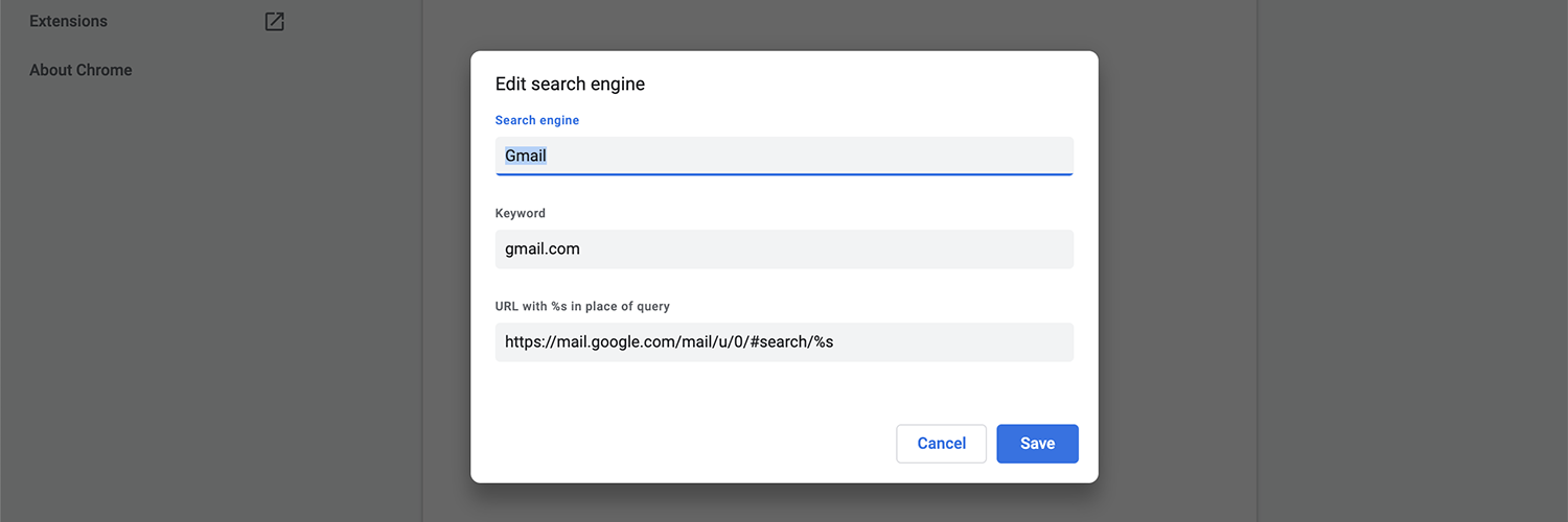 change default search engine on chrome for mac