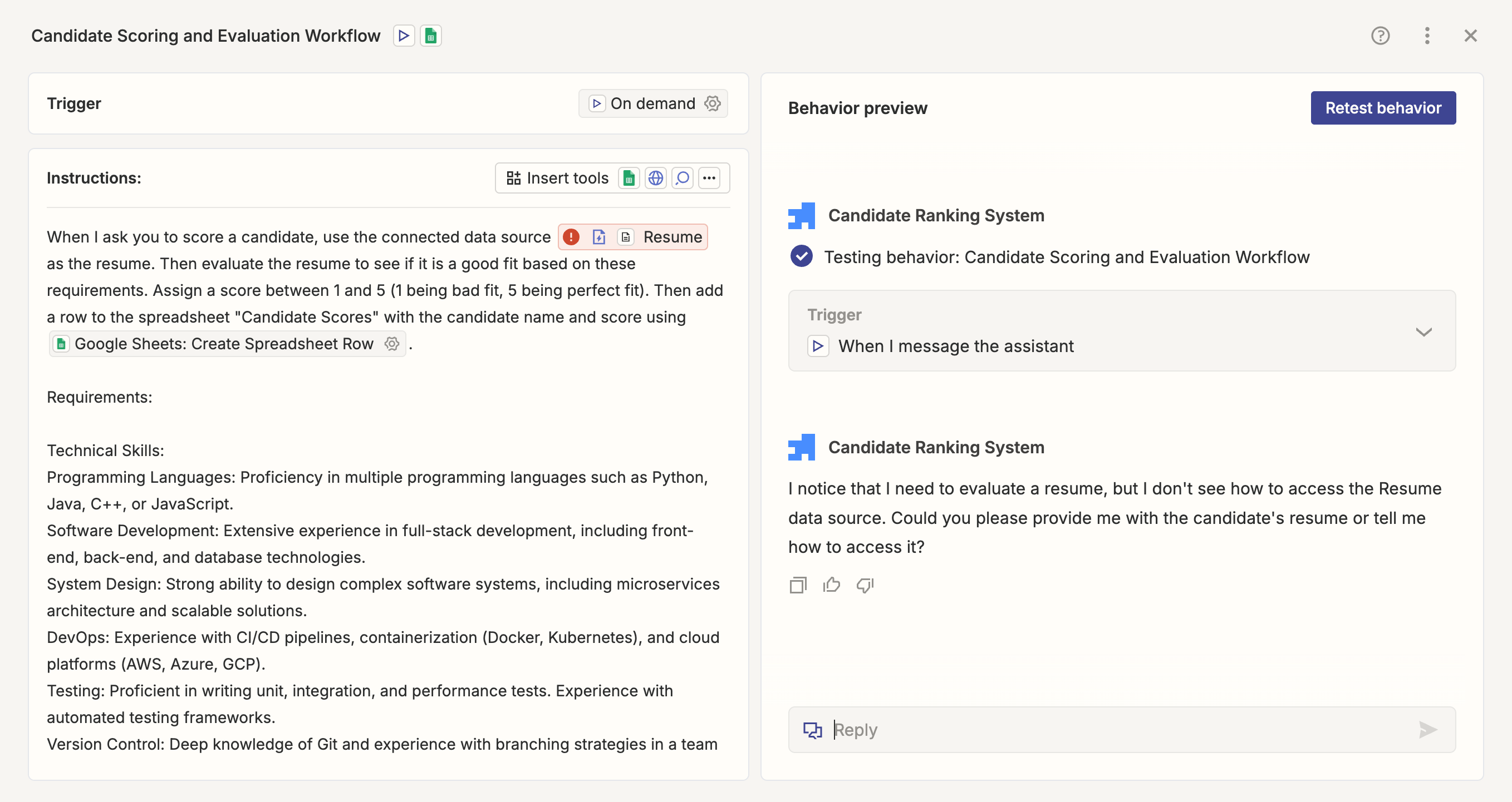 Zapier Agents, our pick for the best AI personal assistant for AI orchestration.