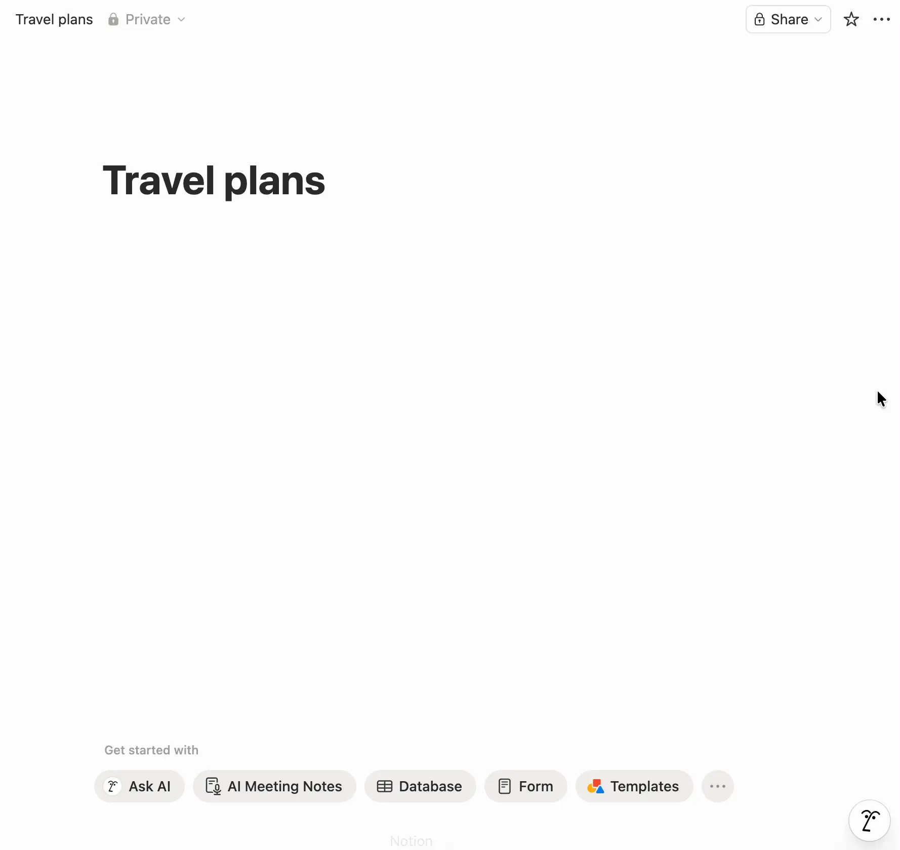 The AI interface responds to natural language commands