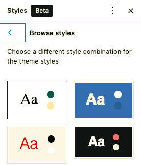 Customizing styles in WordPress 6.0