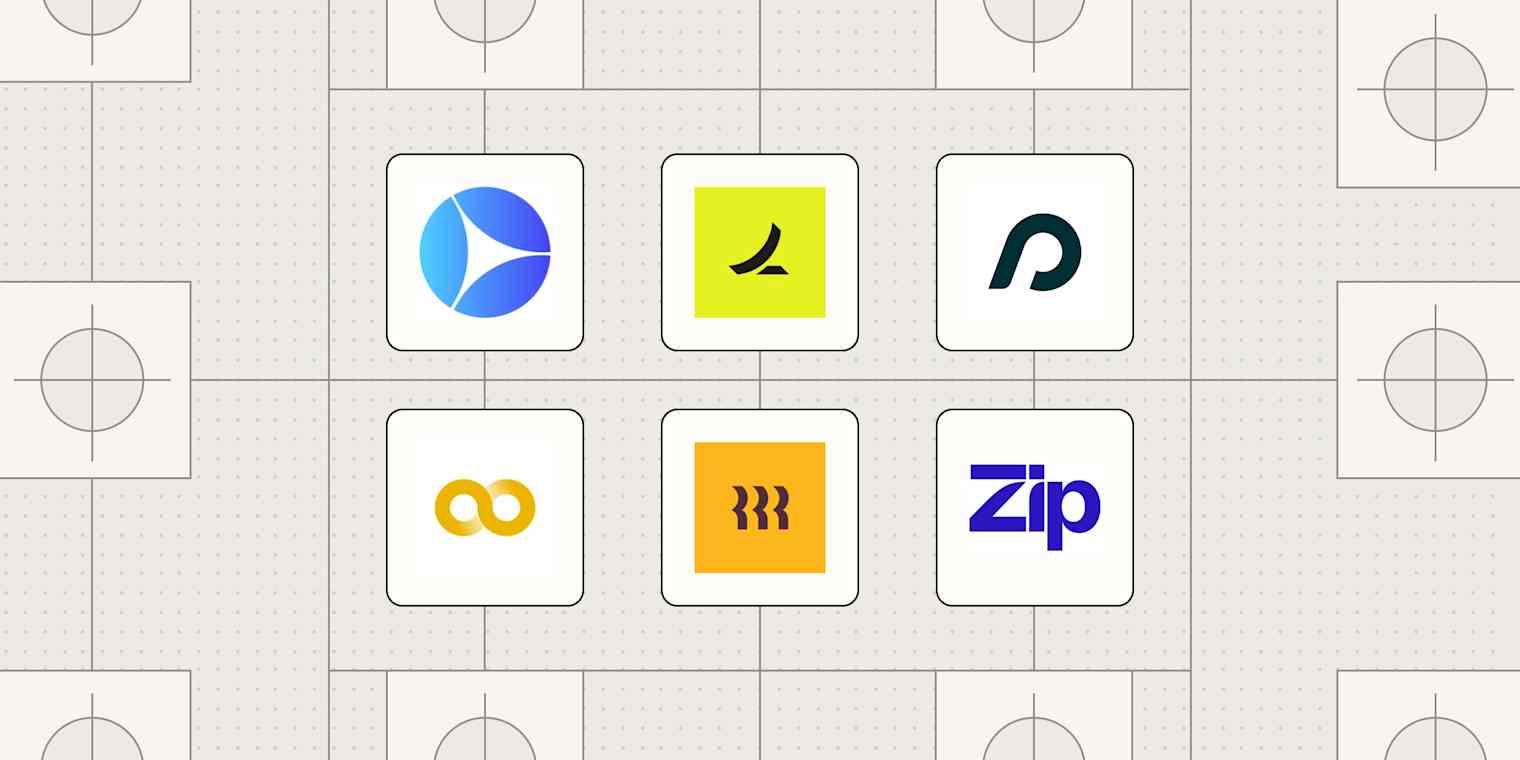 Hero image with the logos of the best procurement software