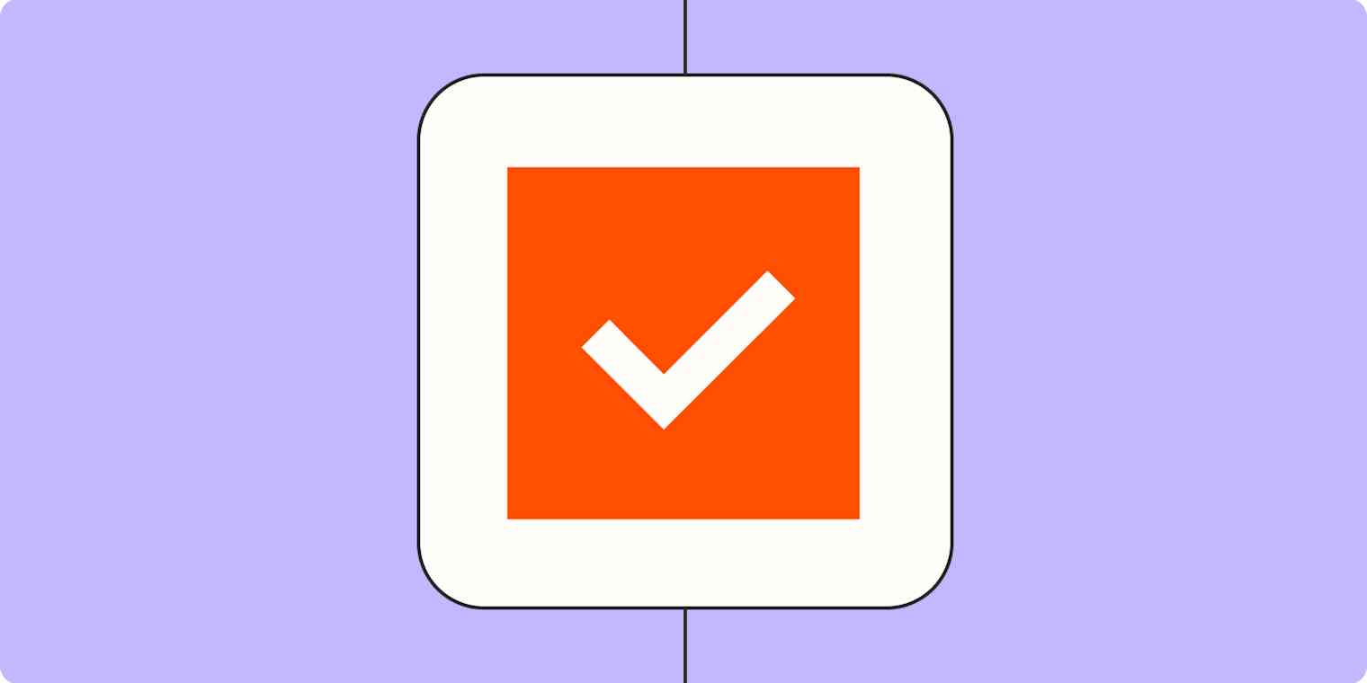 Hero image with and icon of a check mark