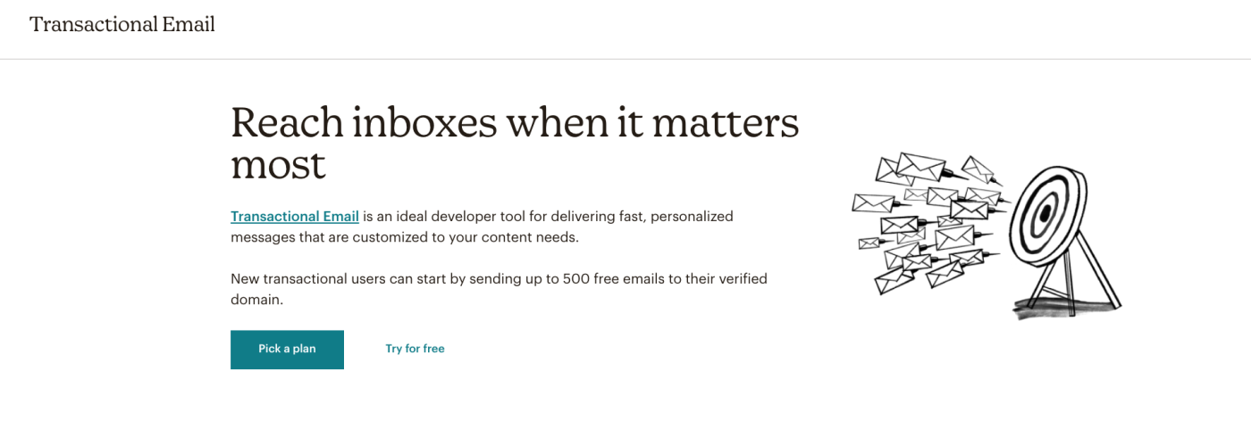 A screenshot of a sketch on Mailchimp's marketing pages