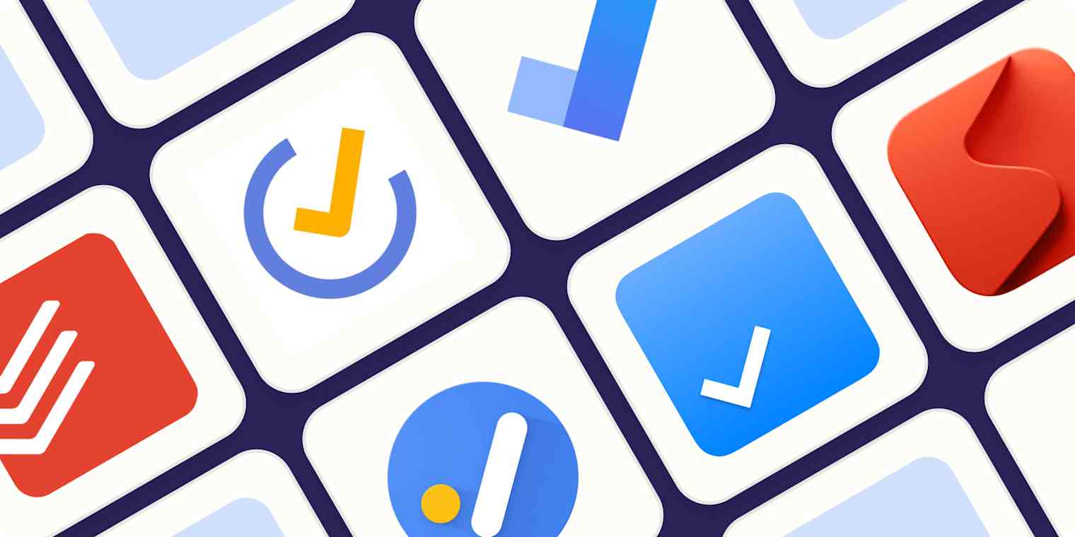 Hero image with the logos of the best to-do list apps for Android