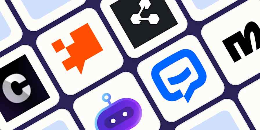 Imagen principal con los logotipos de los mejores creadores de chatbots