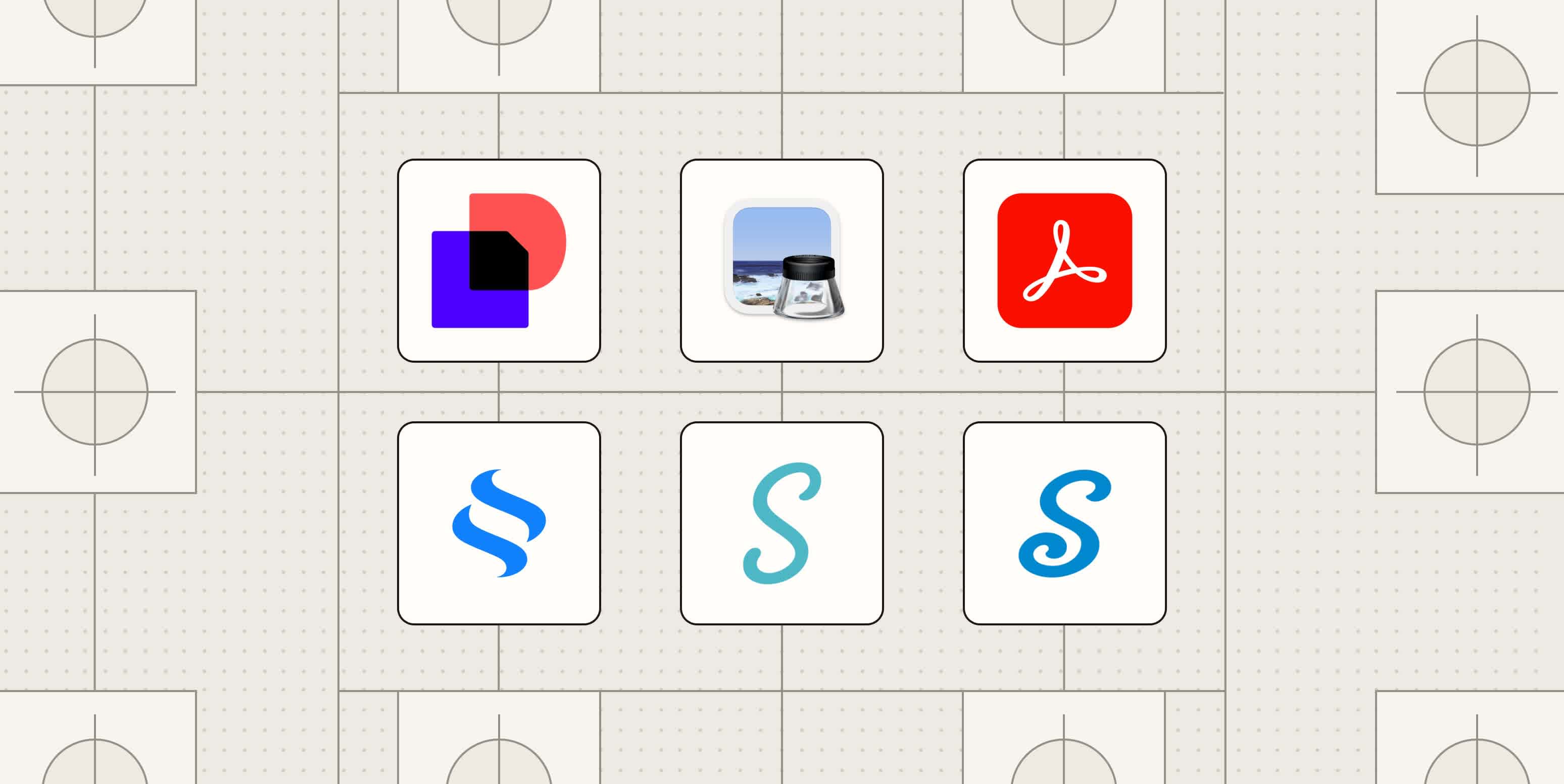Hero image with logos of the best digital signature apps