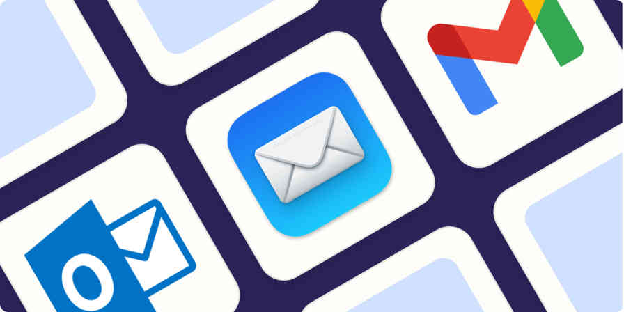 Hero image with the logos of the best email apps