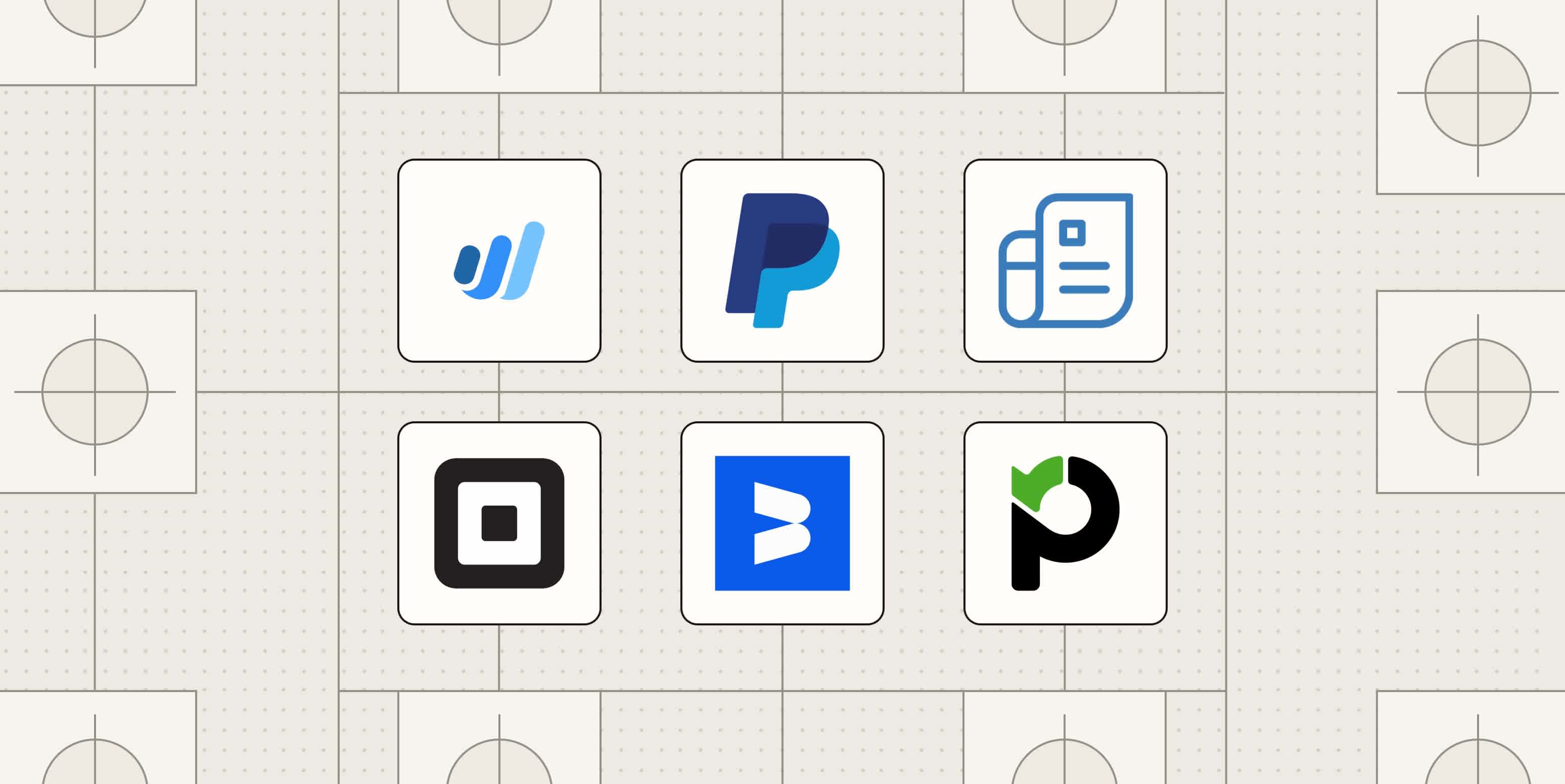 Hero image with logos of the best free invoice software