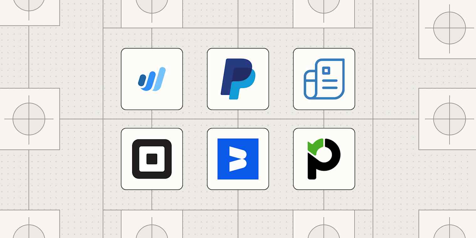 Hero image with logos of the best free invoice software