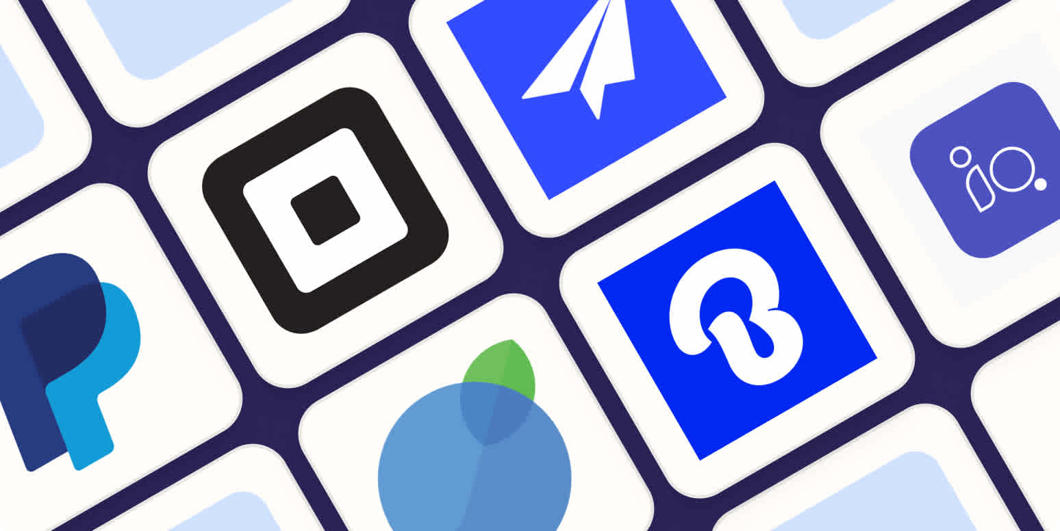 Image de héros du meilleur logiciel de facturation avec divers logos d'appli