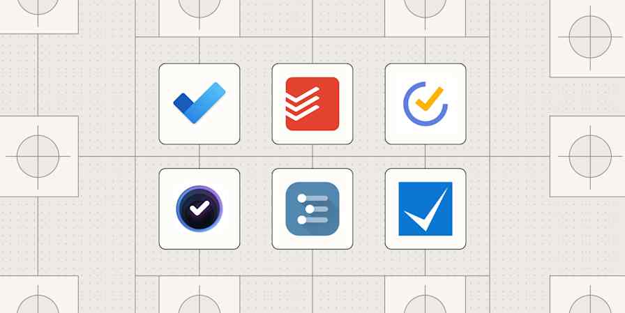 Hero image with the logos of the best Windows to-do list apps