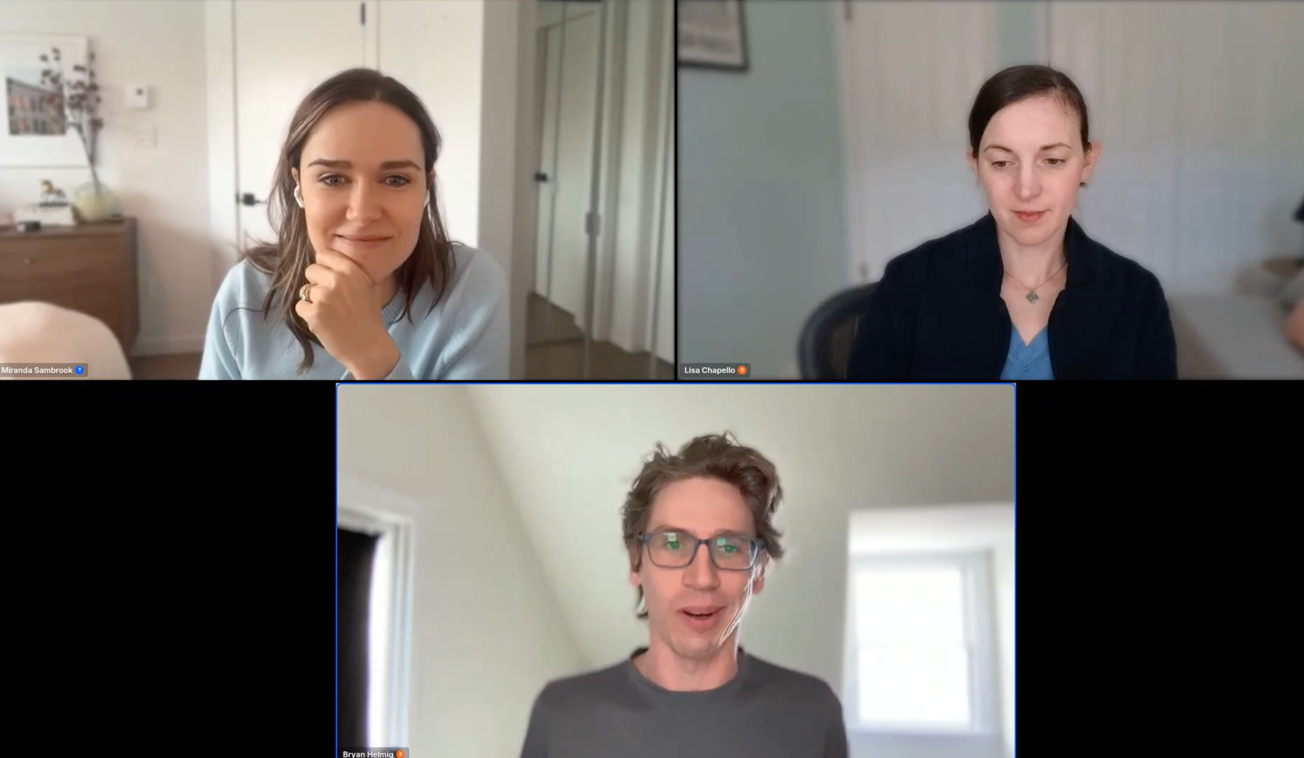 Bryan Helmig and Lisa Chapello at Zapier's partner enablement webinar