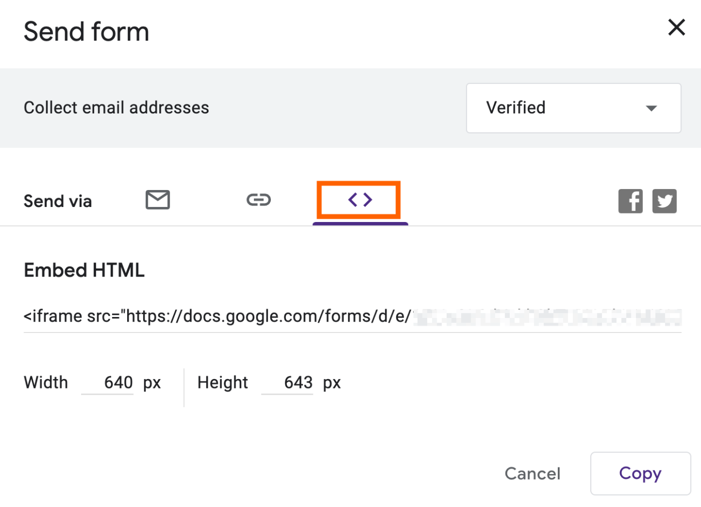 How to embed a Google Form to your website.