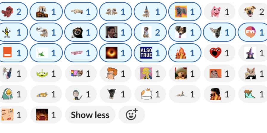 Hero image with custom Slack emoji