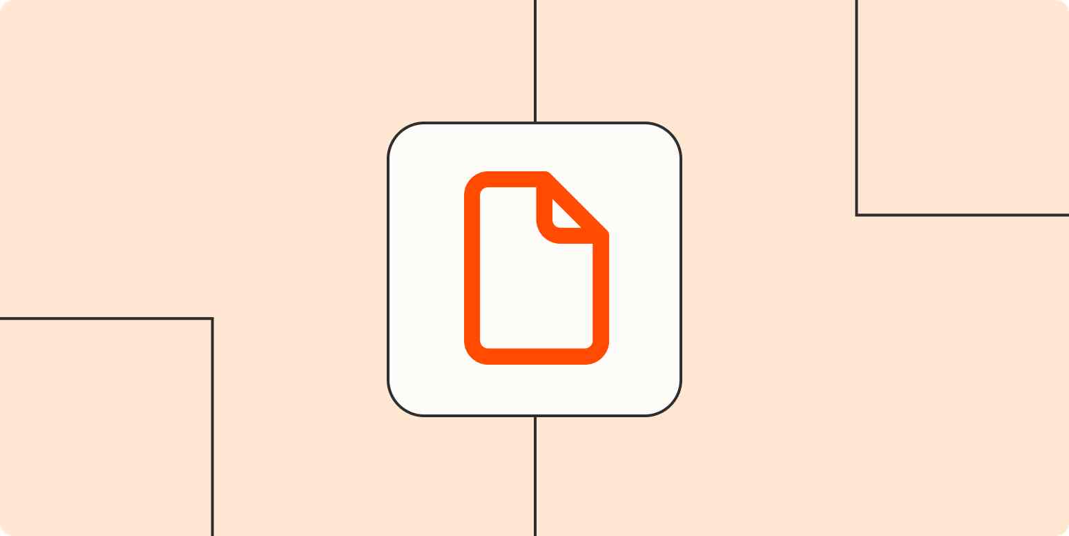 Hero image with a PDF / document icon