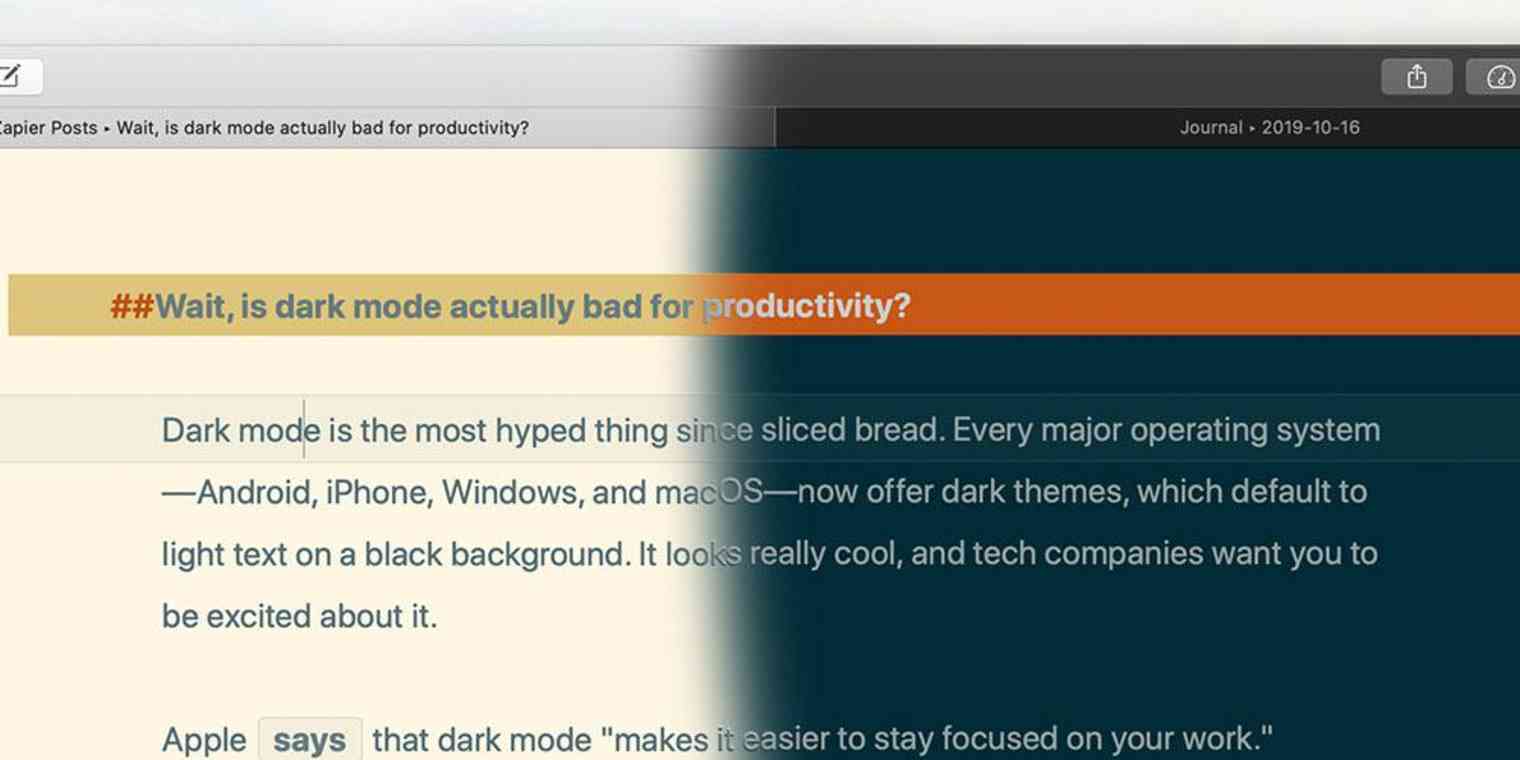Wait Is Dark Mode Actually Bad For Productivity Wait Is Dark Mode Actually Bad For Productivity