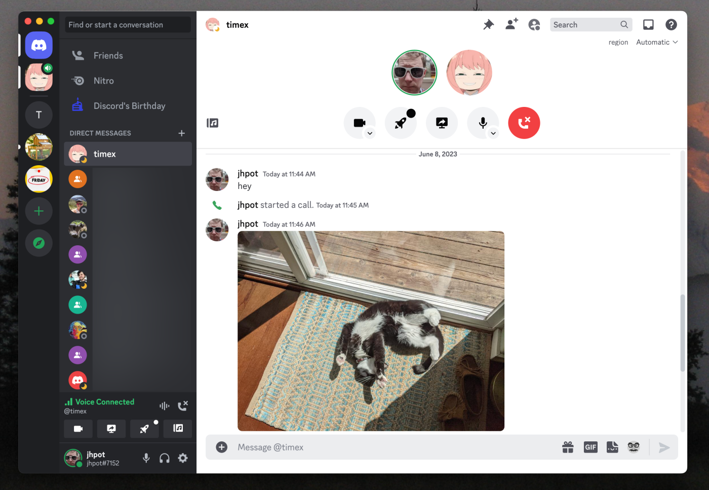 Discord, our pick for the best team chat app for always-on voice chat