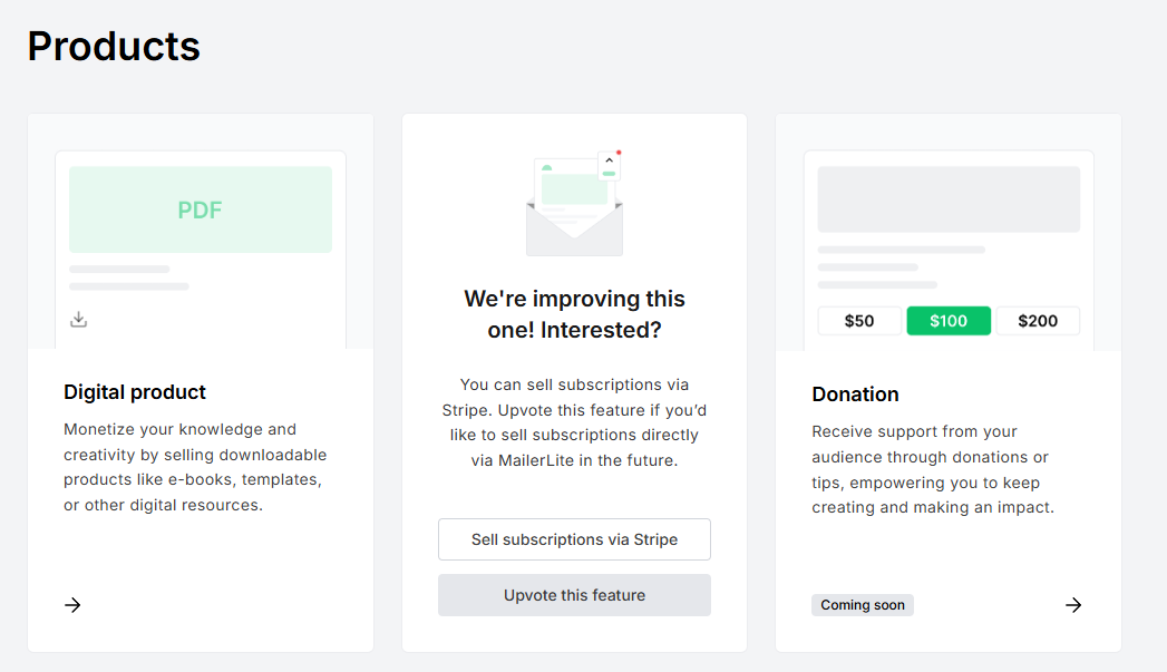 Setting up a landing page in MailerLite