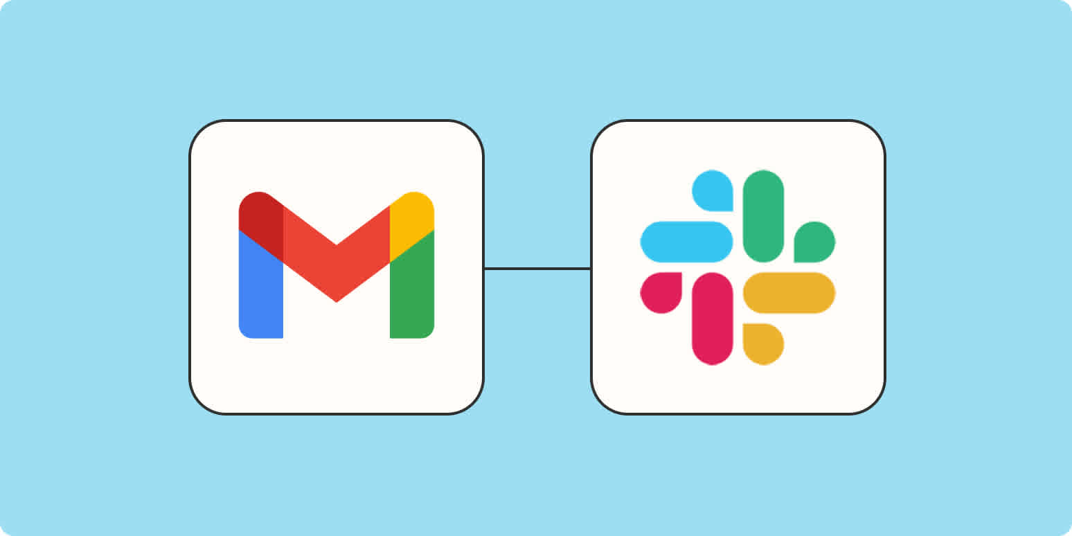 The logos for Gmail and Slack