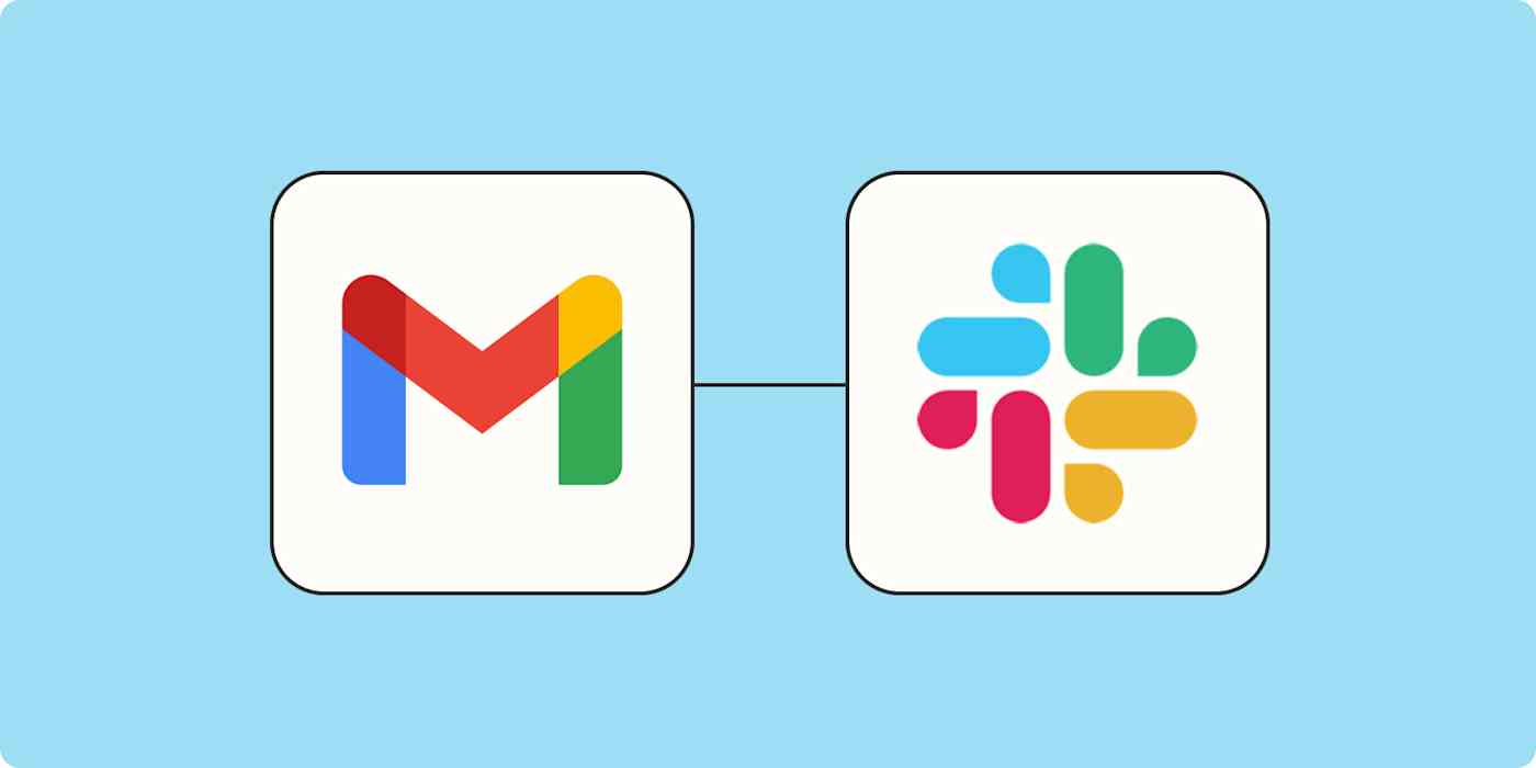 The logos for Gmail and Slack