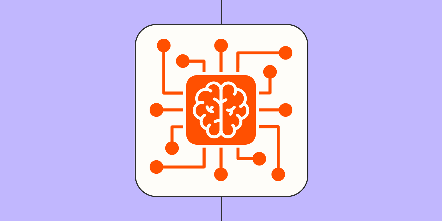 A hero image icon of an AI network