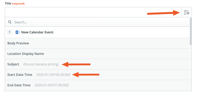Using Fields in Zapier