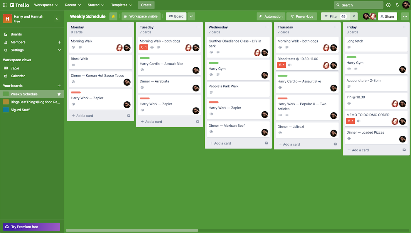 Trello's Kanban boards