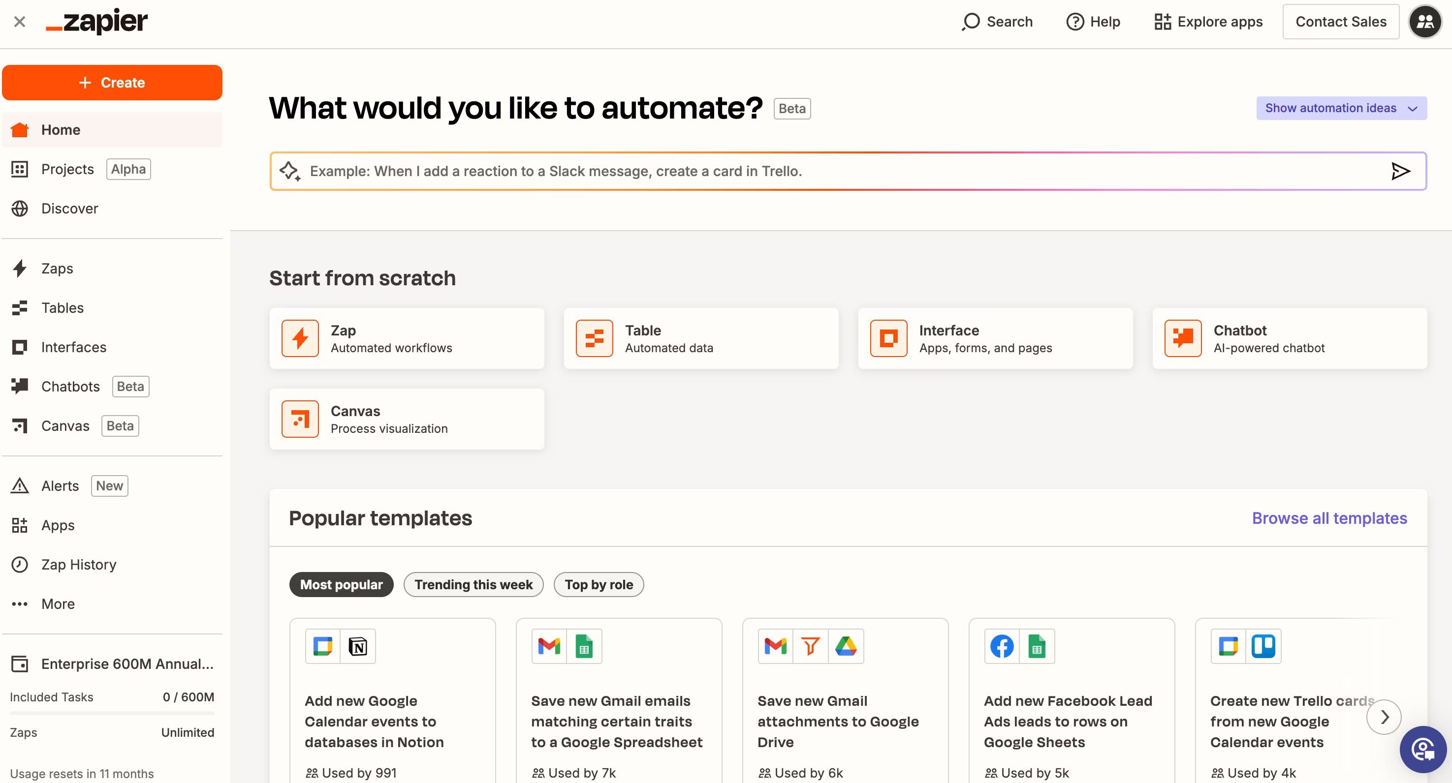 Zapier, our pick for the best AI marketing tool for automating your workflows.