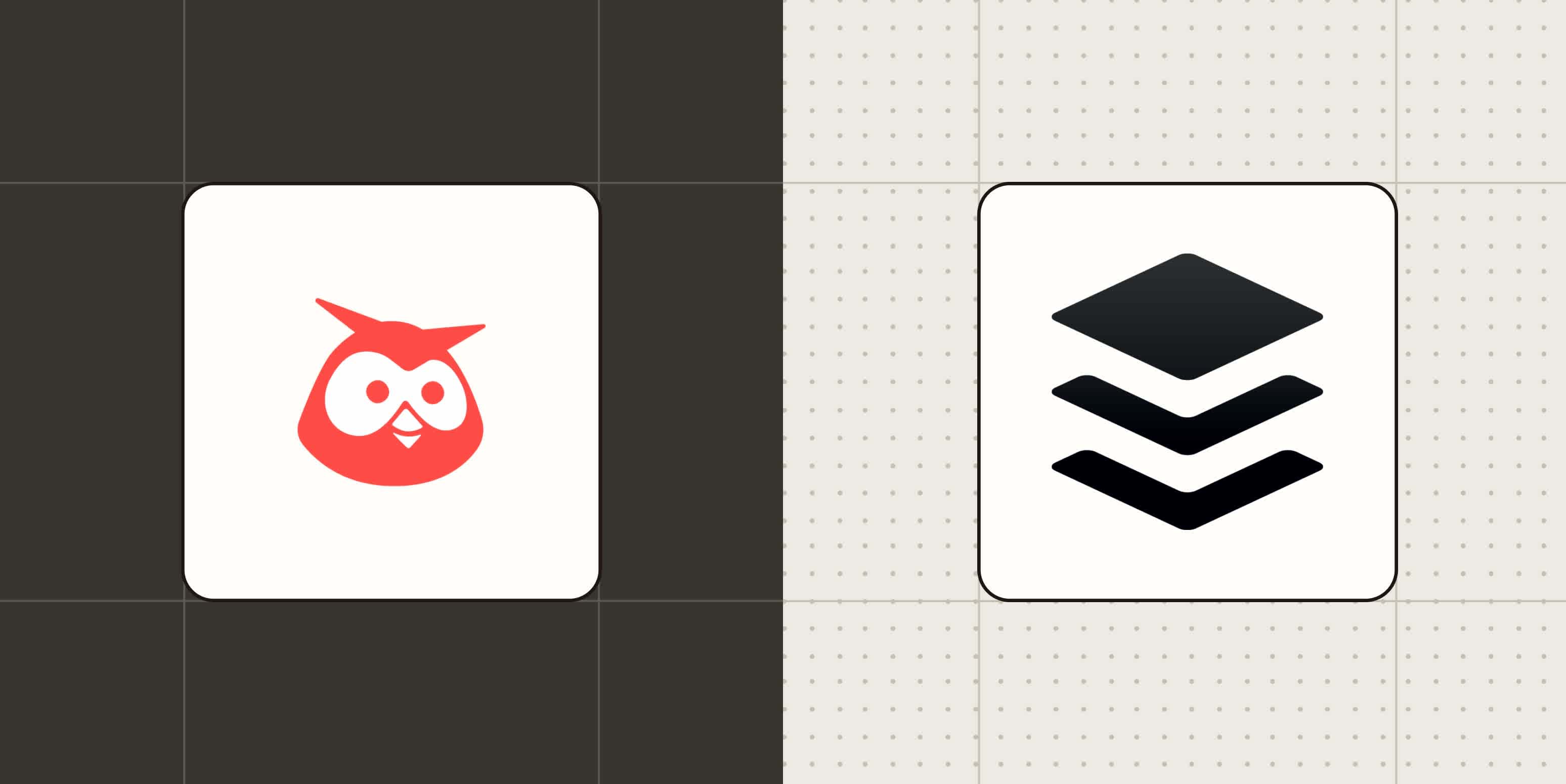 Hero image for app comparisons with the logos of Hootsuite and Buffer