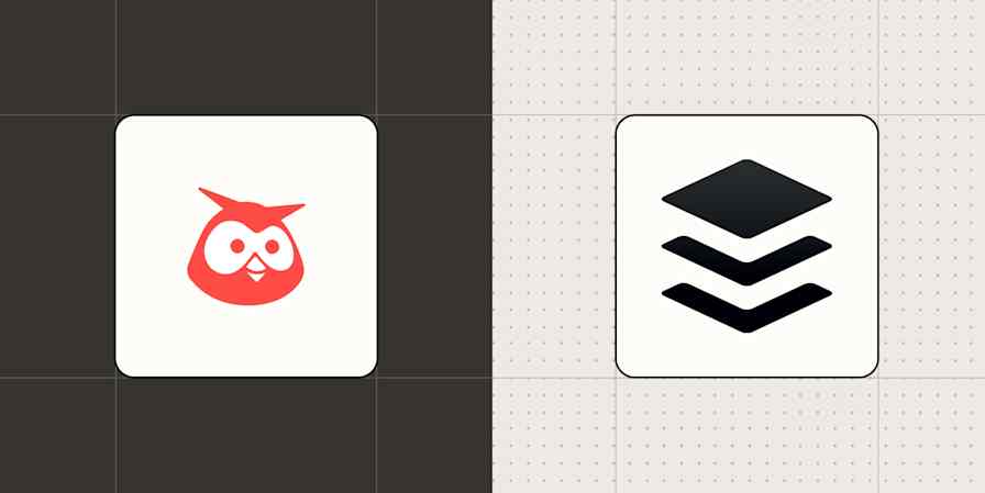 Hero image for app comparisons with the logos of Hootsuite and Buffer