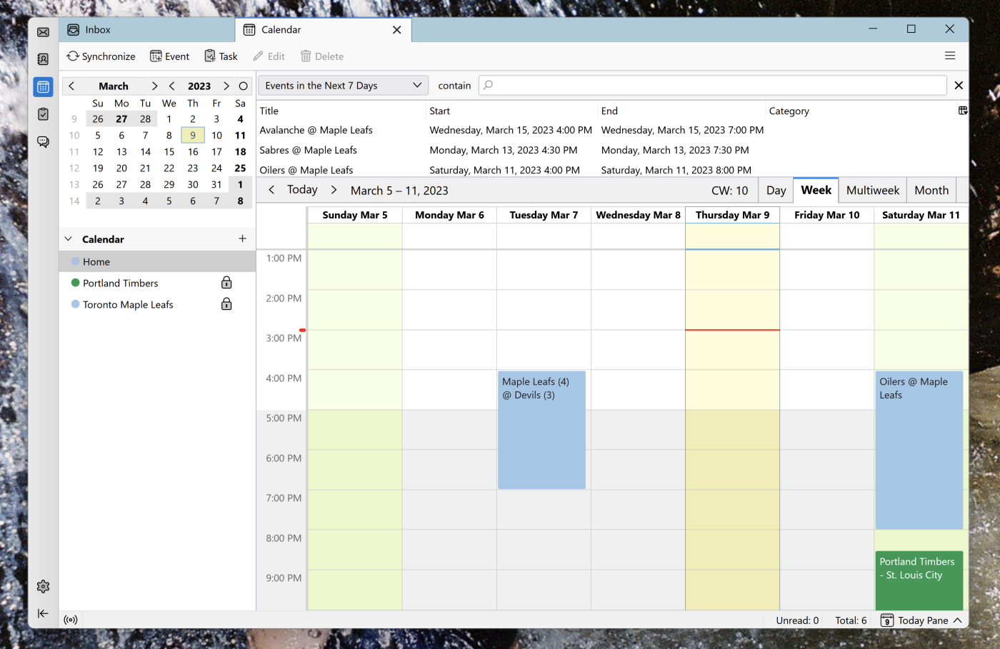 Mozilla Thunderbird, our pick for the best open source calendar app for Windows