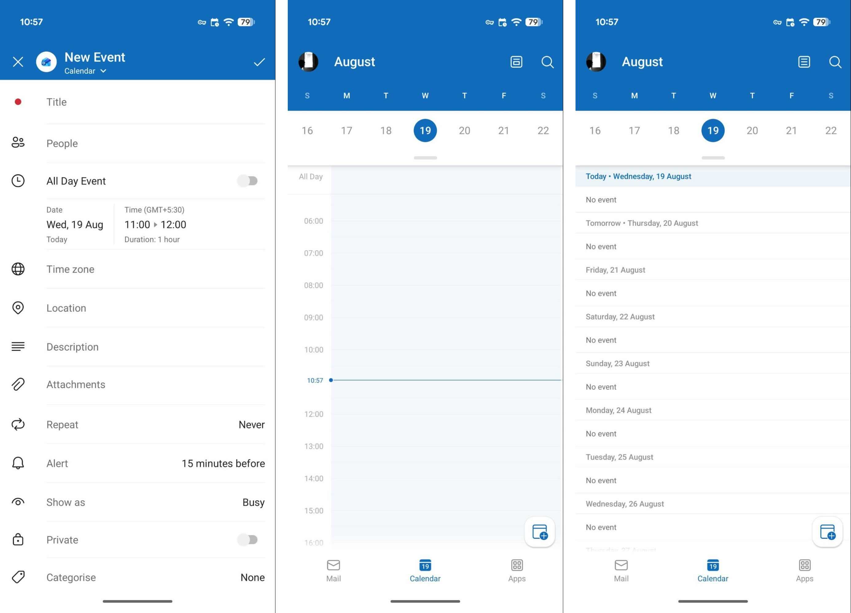 Microsoft Outlook for Android, our pick for the best Android calendar app for Microsoft loyalists