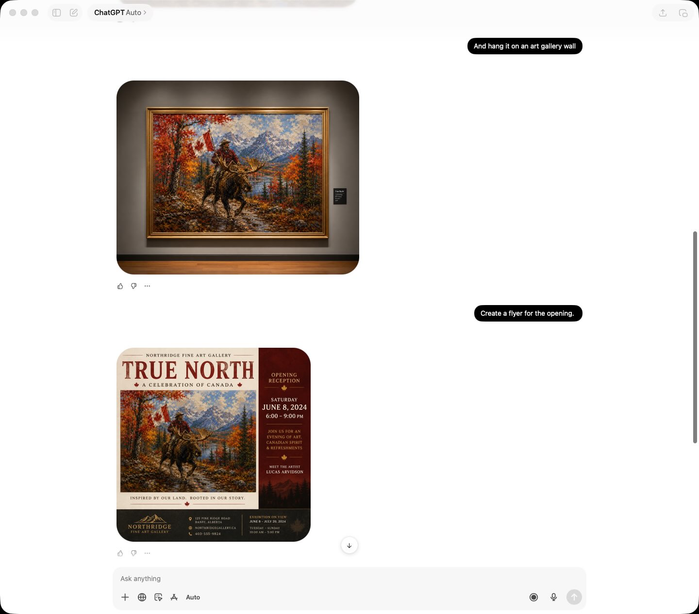 Asking ChatGPT to adjust an image