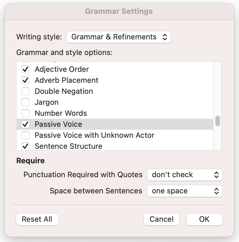 Updated Rewrite Suggestions in Microsoft Word – sentence-level
