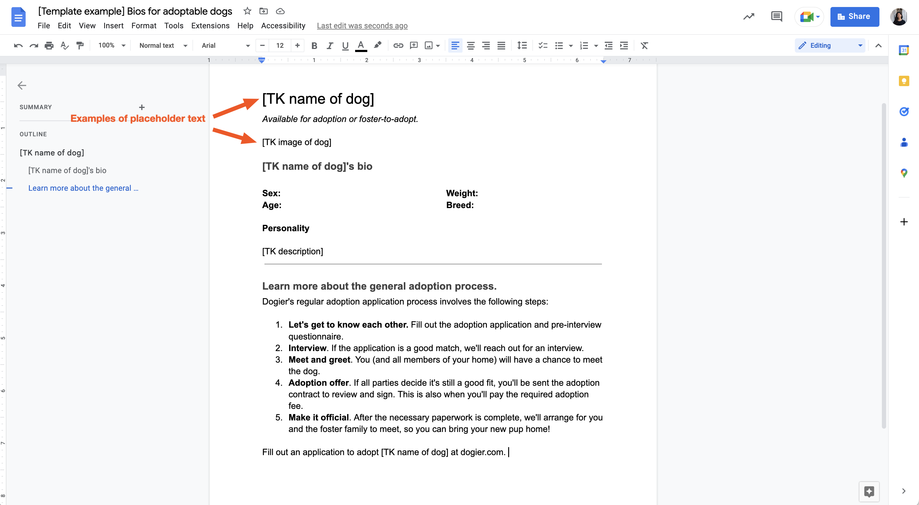 Can I make a template in Google Docs?
