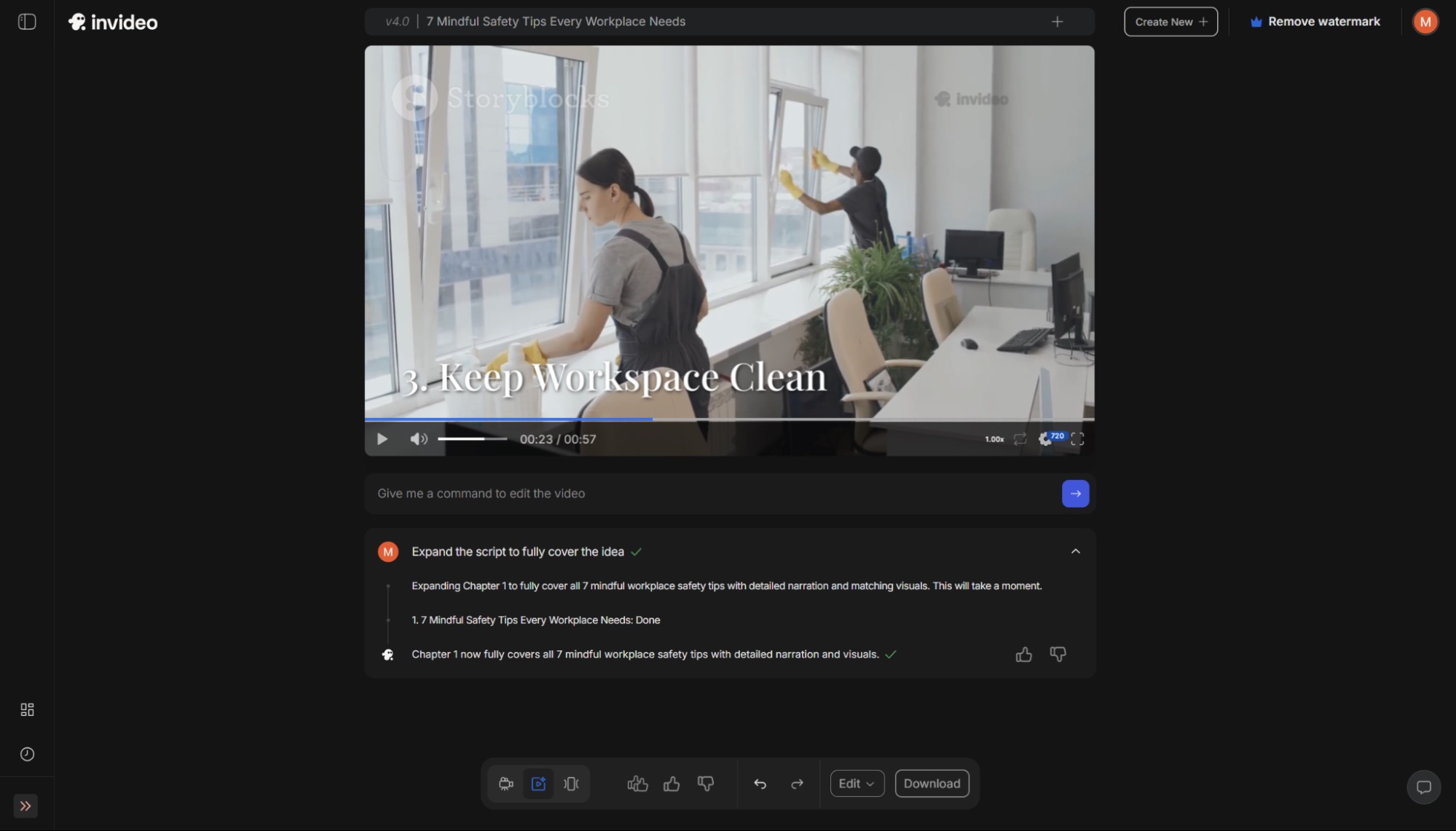 invideo KI, unsere Wahl für den besten KI-Stock-Assembler für die Produktion von Social-Media-Videos
