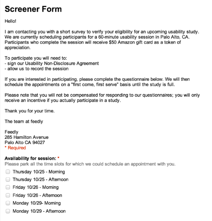 screener