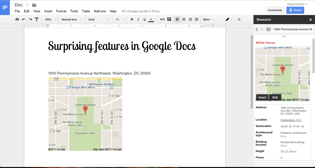 Inserting Maps