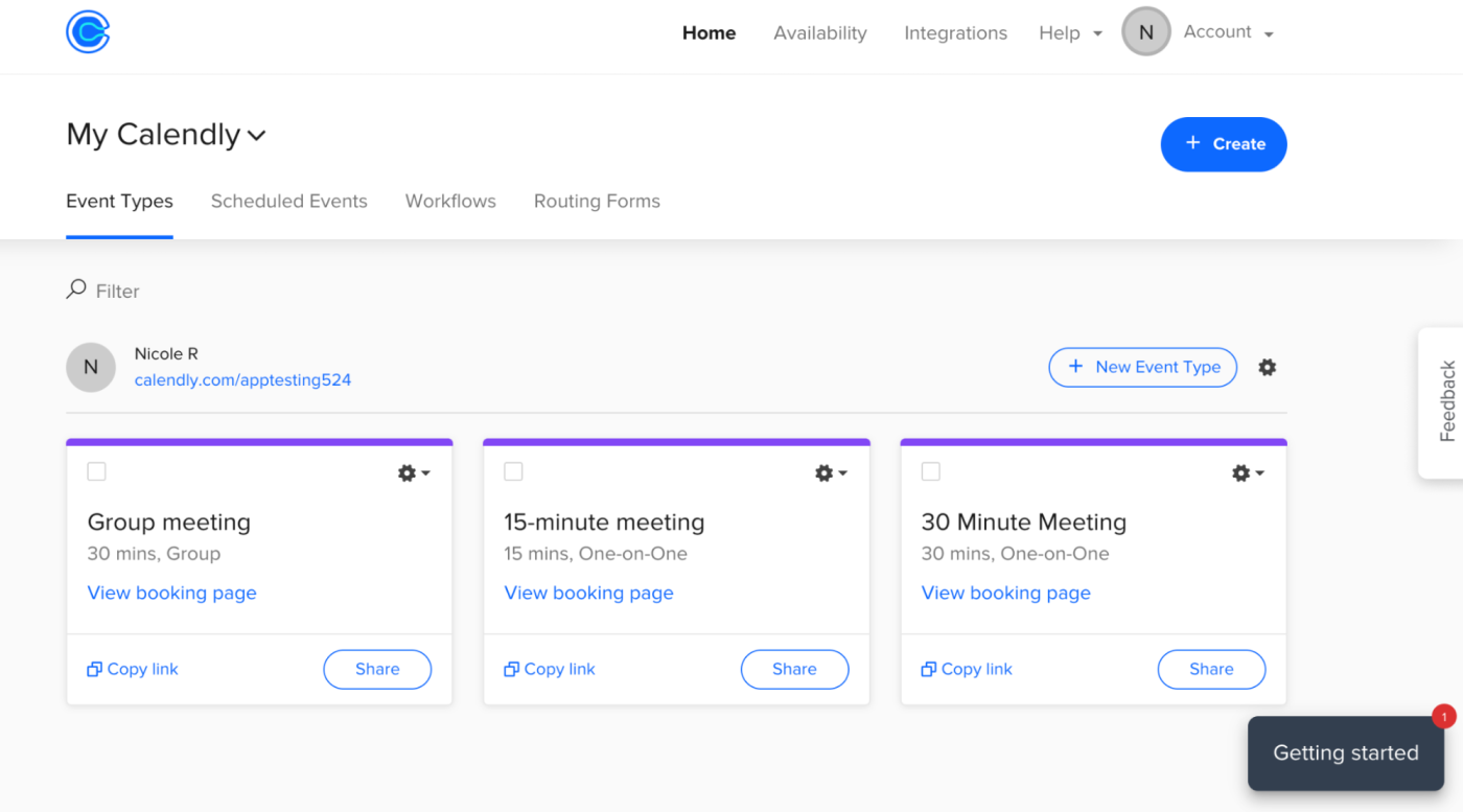 Calendly, our pick for the best freelancer app for meeting and appointment scheduling.