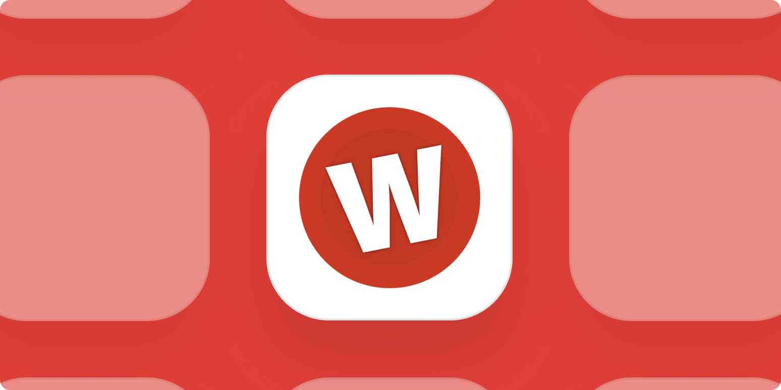 Wufoo app logo on a red background