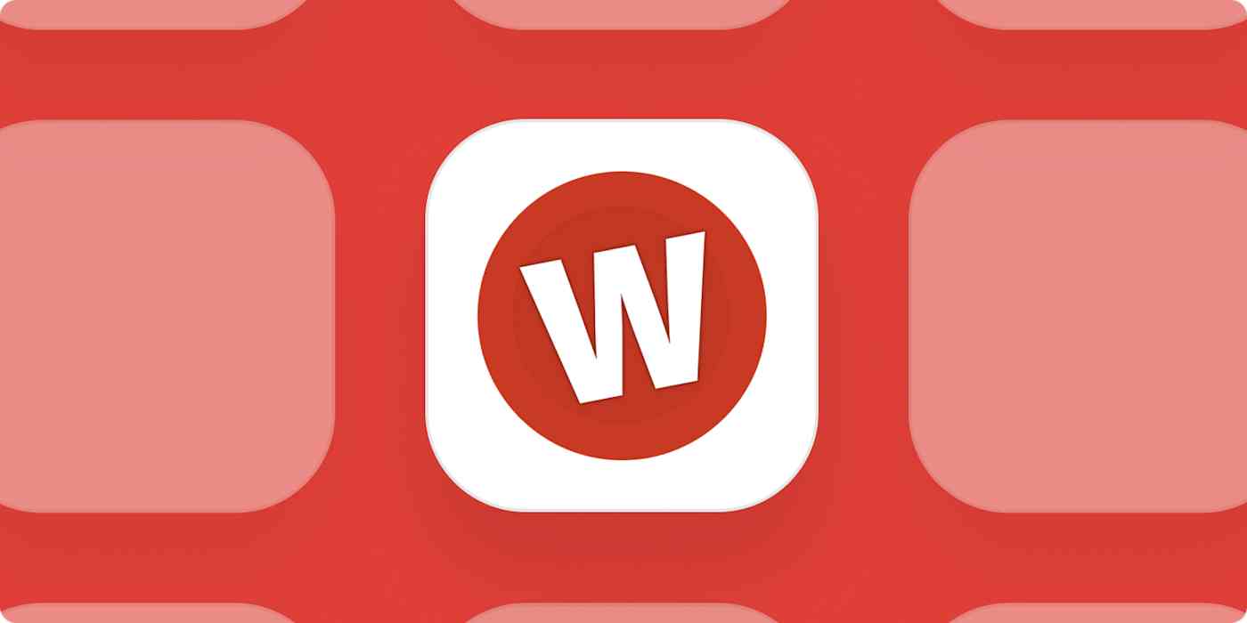 Wufoo app logo on a red background