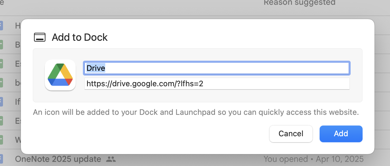 Changing the icon and title of the app in Safari